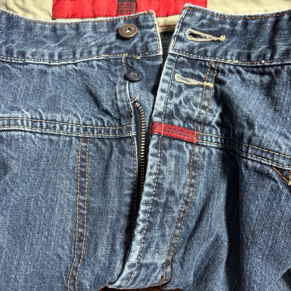 Marithe Francois Girbaud Y2K VTG Baggy Wide Leg Shuttle Jeans Sz 40 Streetwear - Picture 8 of 13